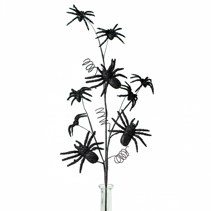 28" Flocked Spider Spray Item Number: 56800BK