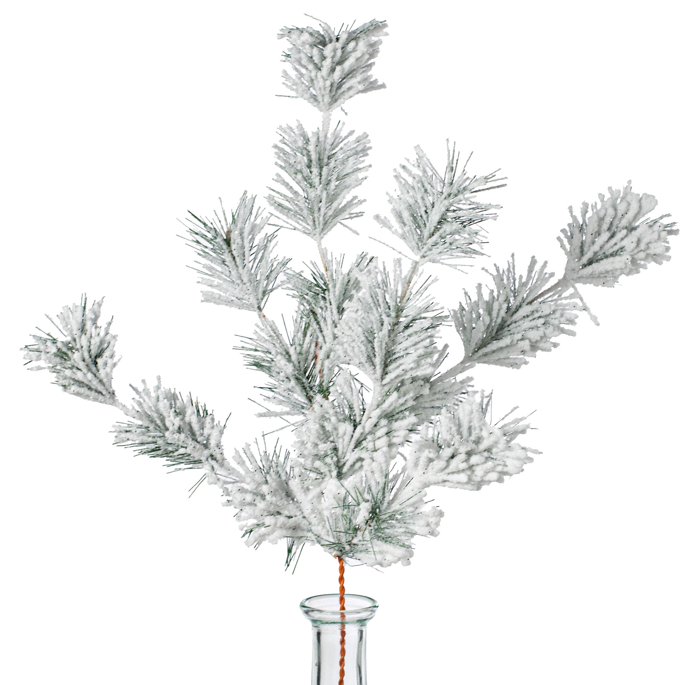 17" Flocked Split Pine Spray Item Number: 217284