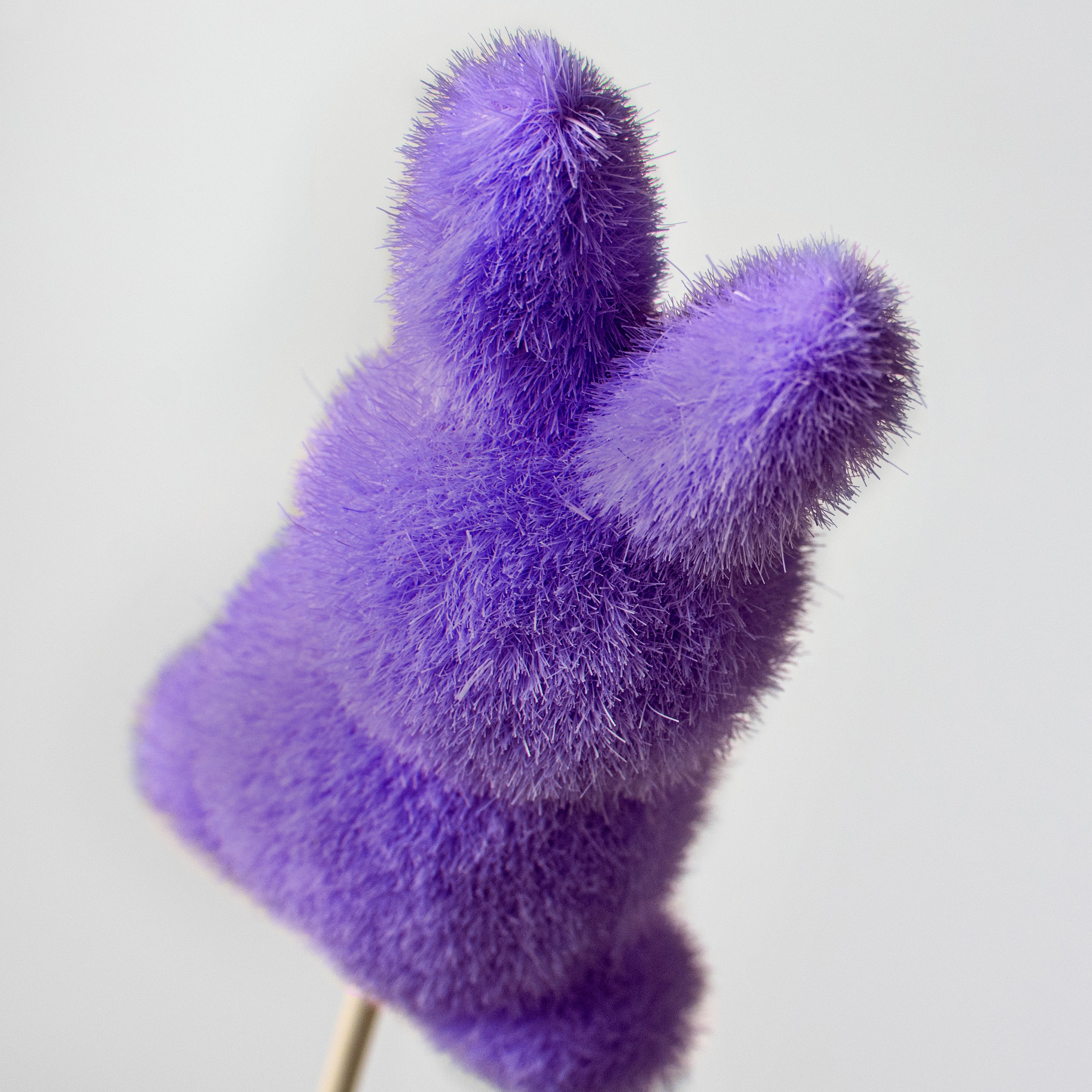 12" Flocked Standing Rabbit Pick: Lavender Lifestyle Photo