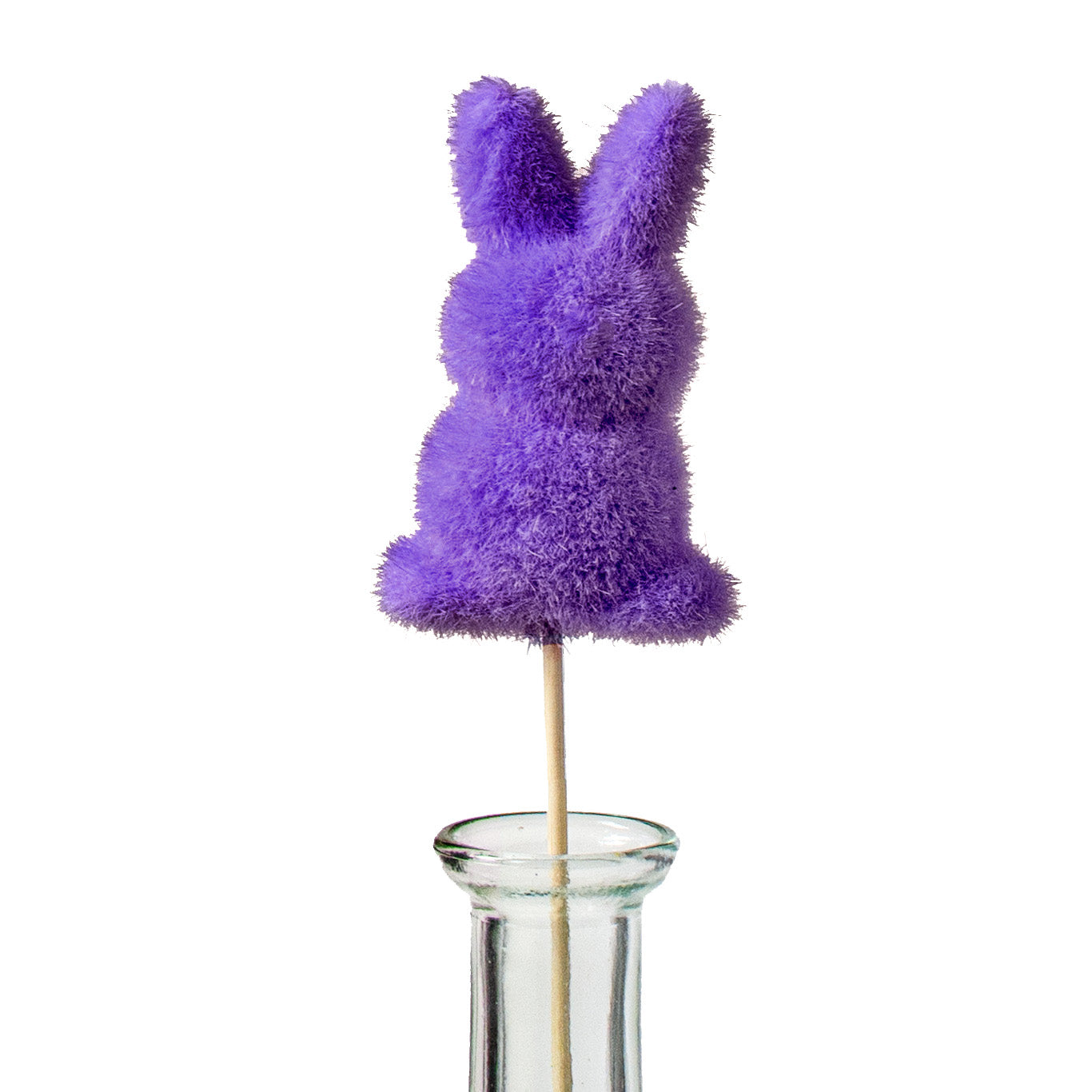12" Flocked Standing Rabbit Pick: Lavender Item Number: HE725113