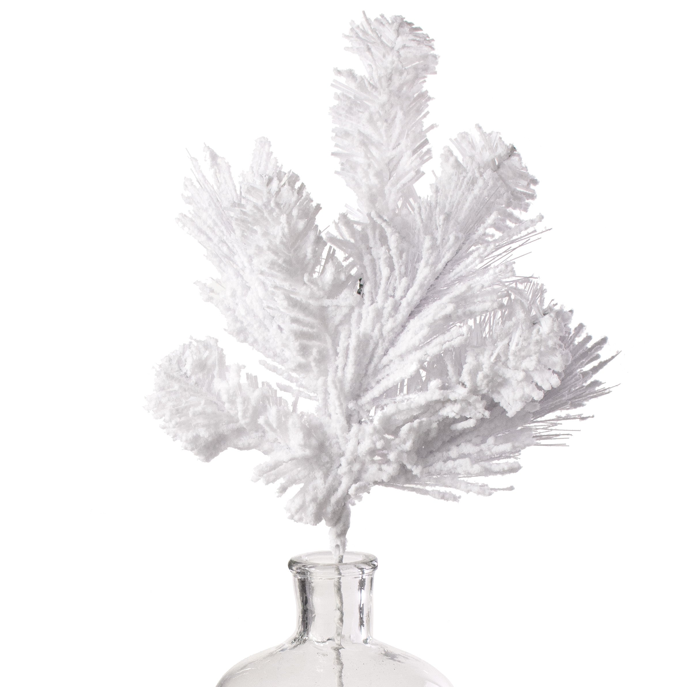 18" Flocked White Pine Pick Item Number: 85875SP18