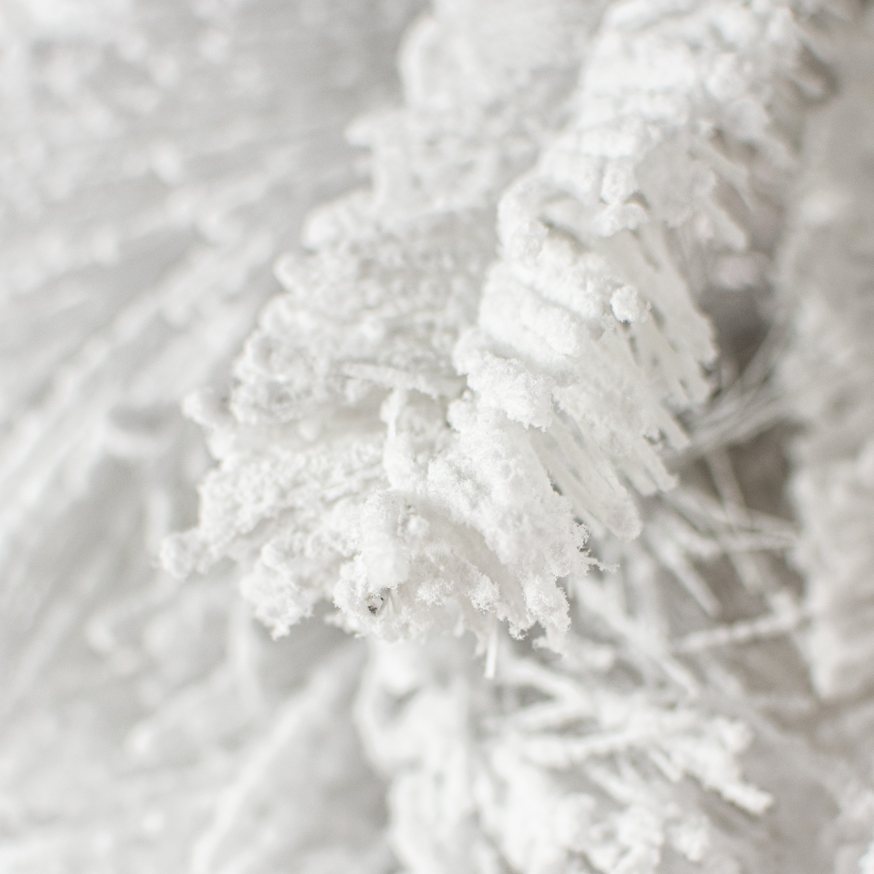 32" Flocked White Pine Teardrop detail photo 4