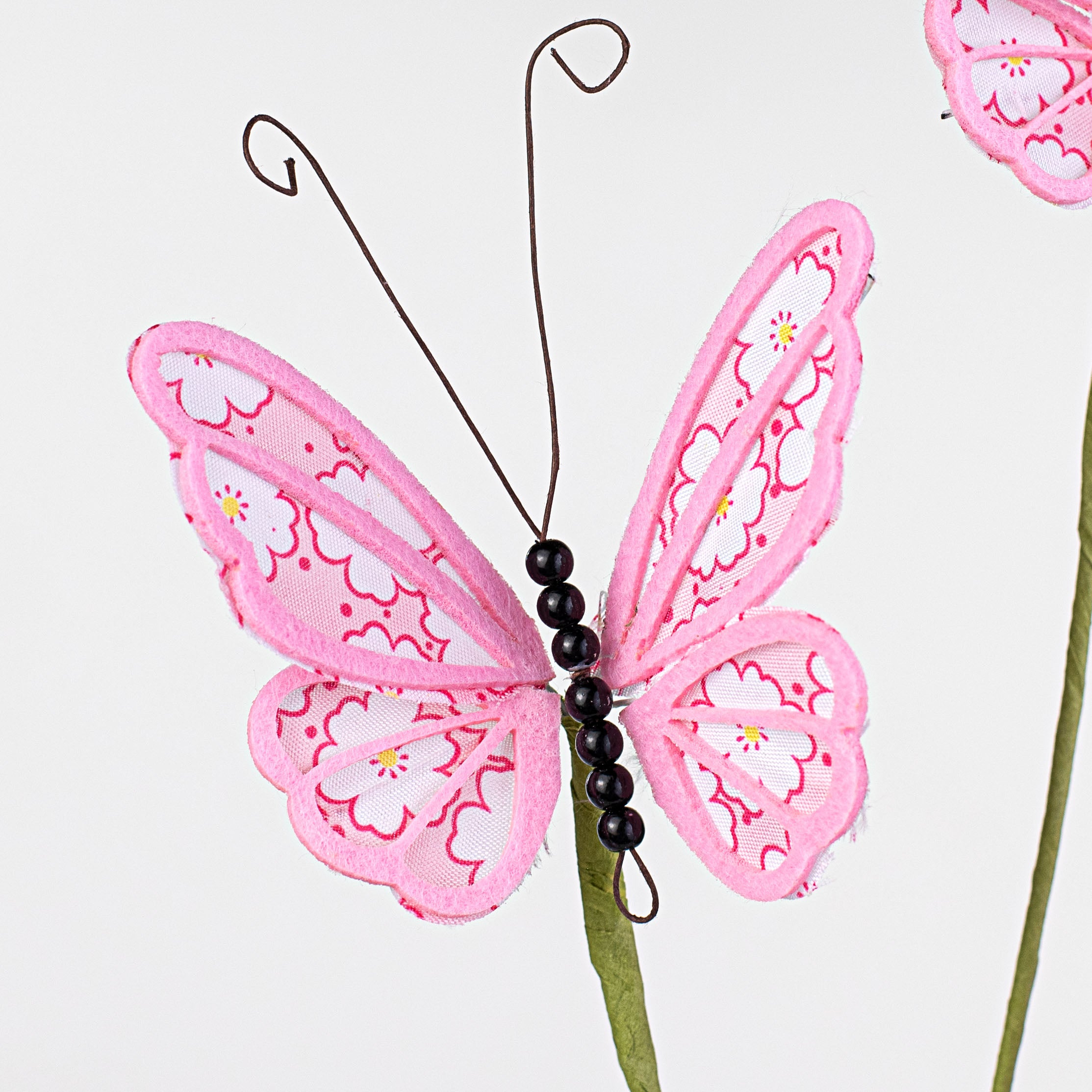 26" Floral Butterfly Spray: Pink Lifestyle Photo