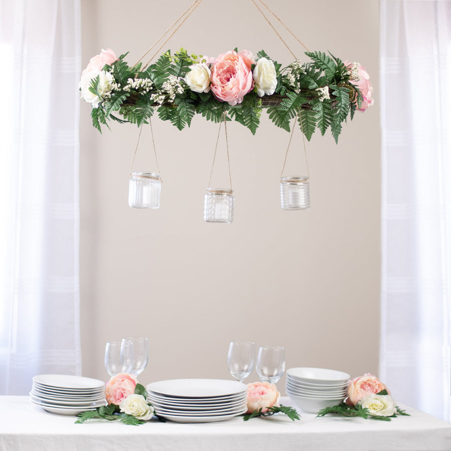 25" Floral Chandelier Frame: Rectangle Lifestyle Photo