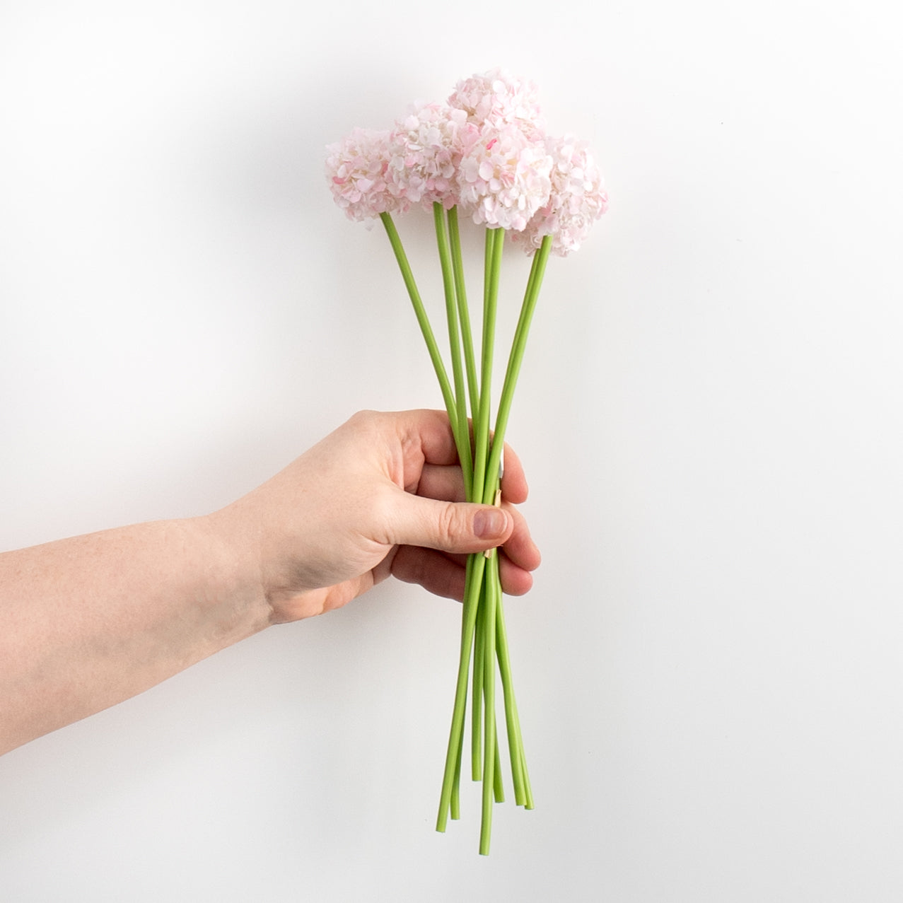 11" Flower Ball Stem Bundle: Pink detail photo 3