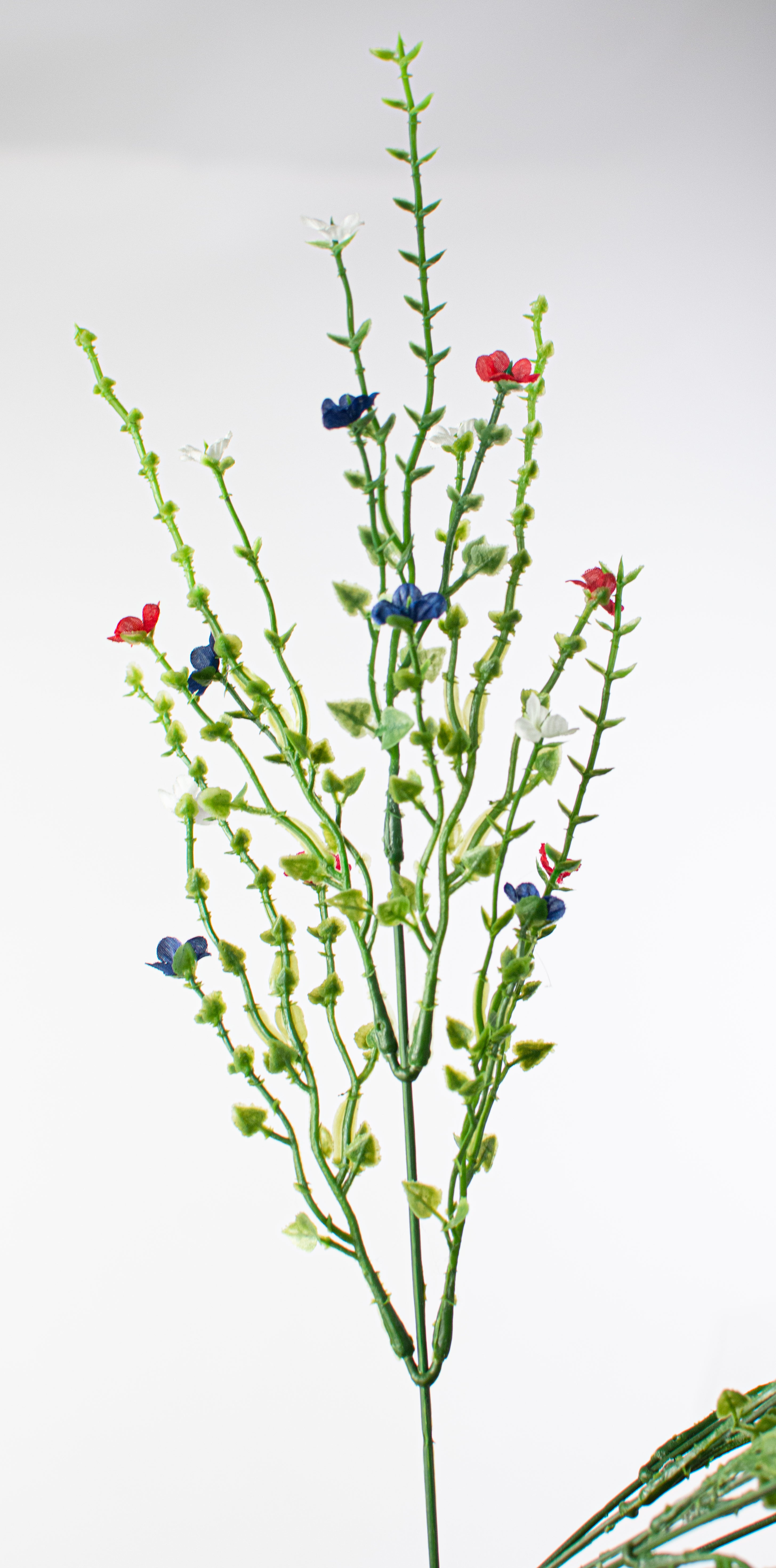 21" Flowering Filler Bush: Red, White & Blue detail photo 4