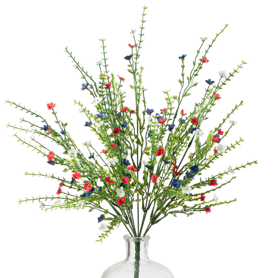 21" Flowering Filler Bush: Red, White & Blue Item Number: 82394-RDWTBL