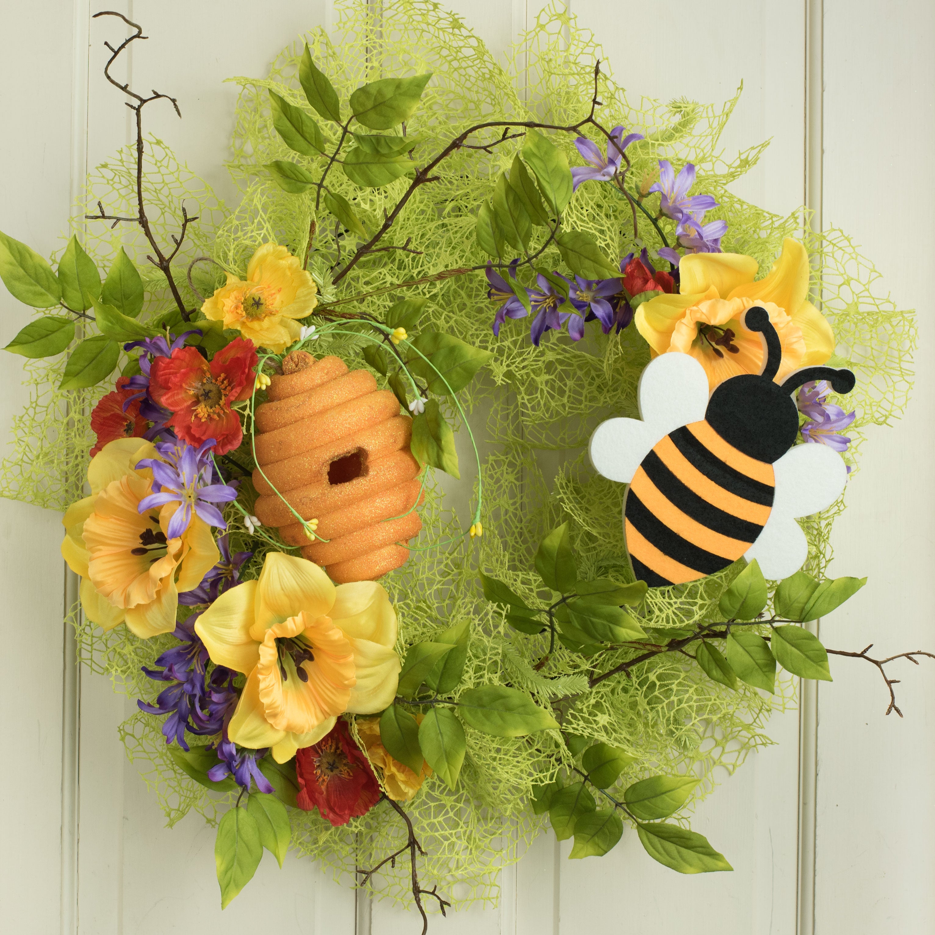8" Foam Bumble Bee Ornament Lifestyle Photo