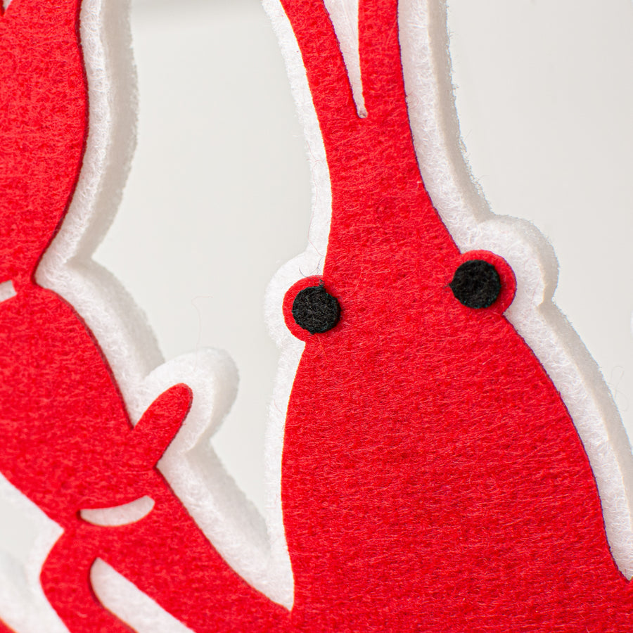 12" Foam Crawfish Ornament detail photo 3
