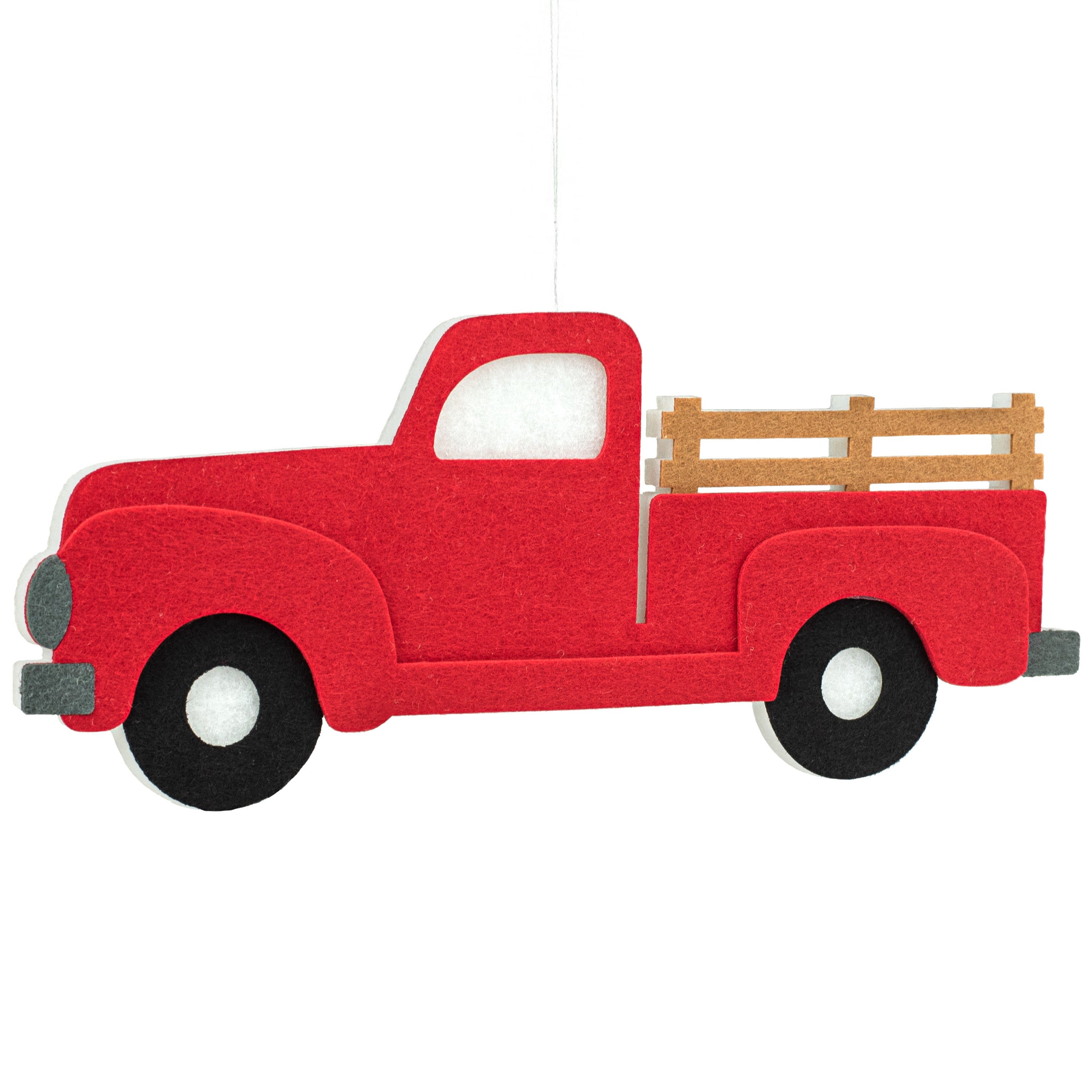 16" Foam Red Truck Ornament Item Number: MS154324