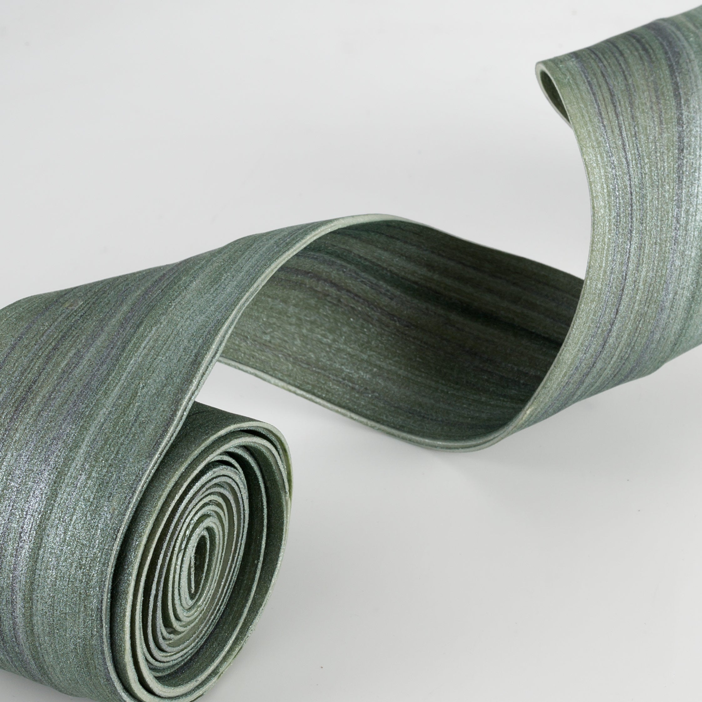 1.6" Foam Strip Wired Ribbon: Green (5 Feet) detail photo 4