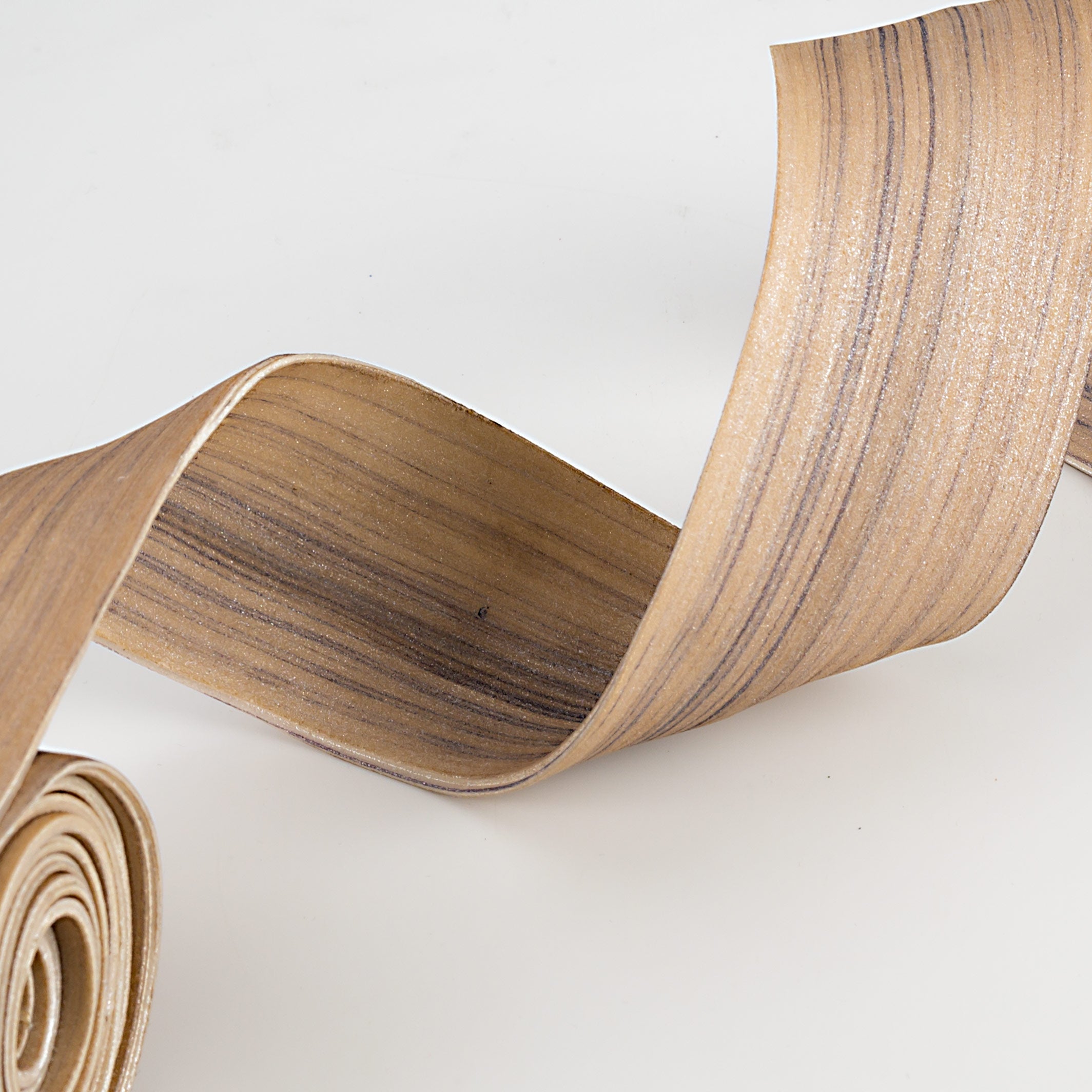 1.6" Foam Strip Wired Ribbon: Light Gold (5 Feet) detail photo 4