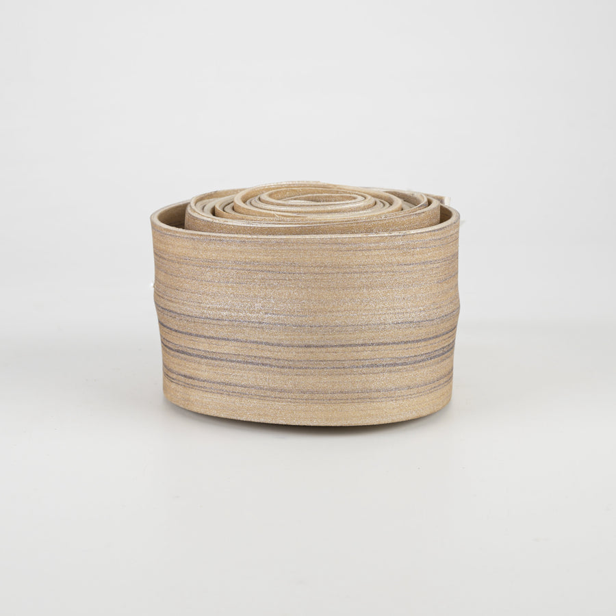 1.6" Foam Strip Wired Ribbon: Light Gold (5 Feet)
