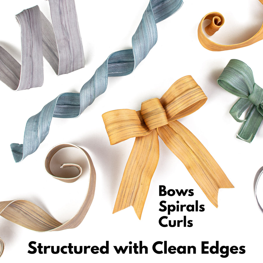 1.6" Foam Strip Wired Ribbon: Smoke Blue (5 Feet) Lifestyle Photo