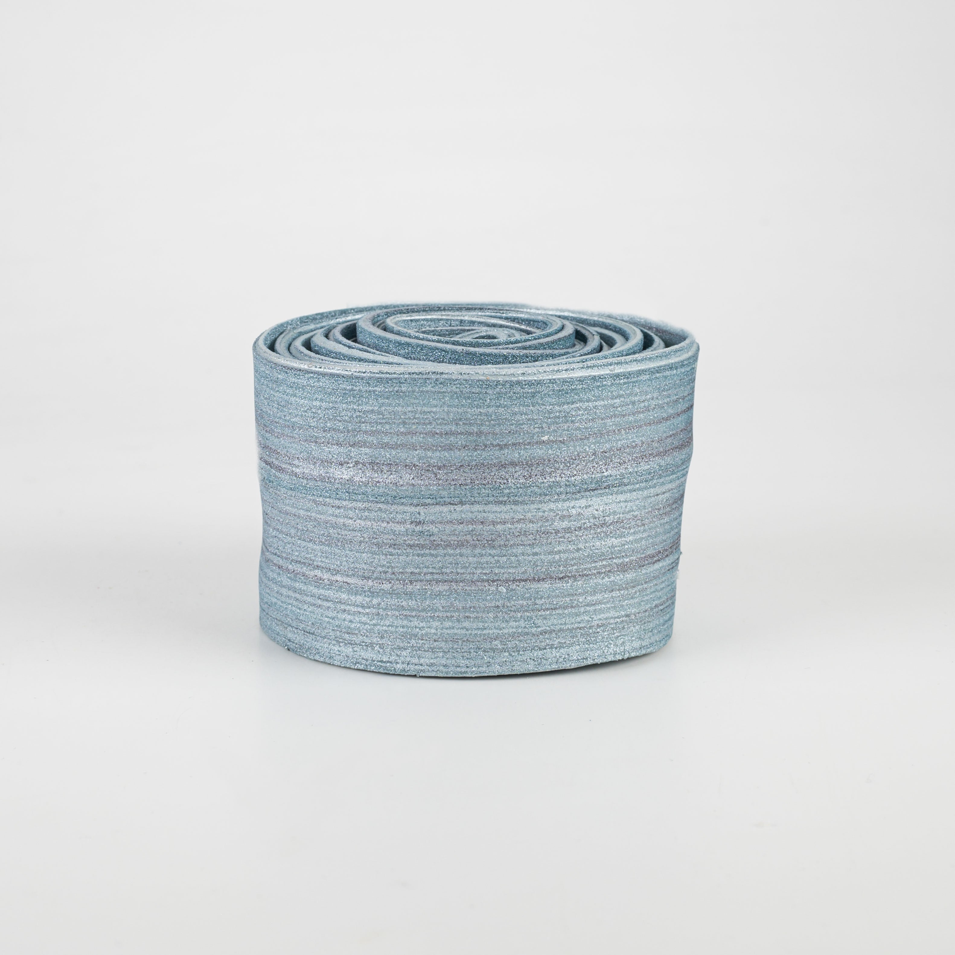 1.6" Foam Strip Wired Ribbon: Smoke Blue (5 Feet)