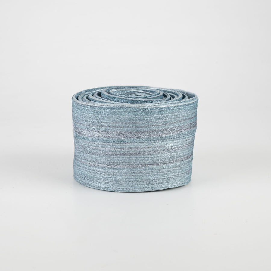 1.6" Foam Strip Wired Ribbon: Smoke Blue (5 Feet)
