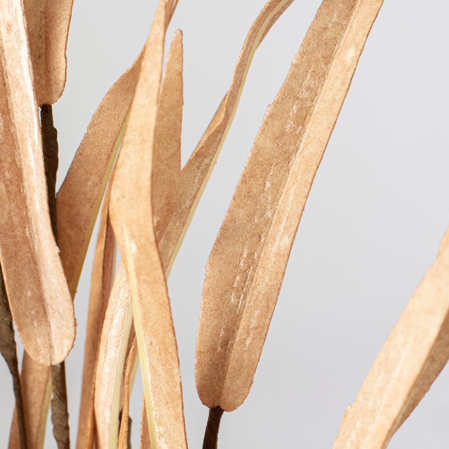 18" Foam Willow Leaves Pick: Beige Lifestyle Photo