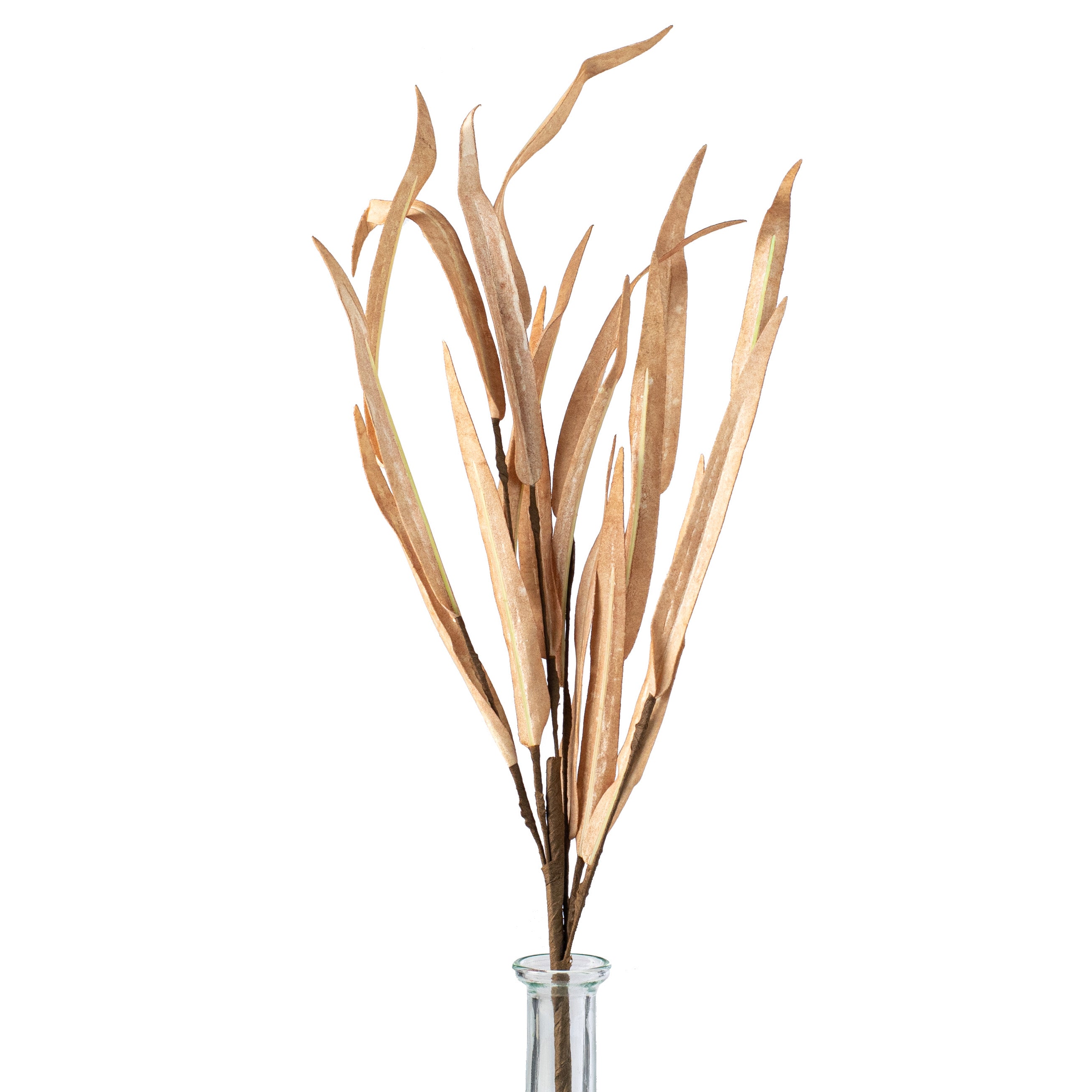 18" Foam Willow Leaves Pick: Beige Item Number: 29565