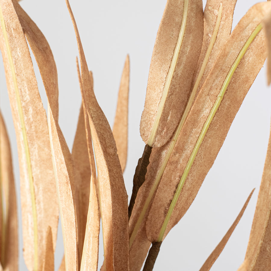 18" Foam Willow Leaves Pick: Beige detail photo 4