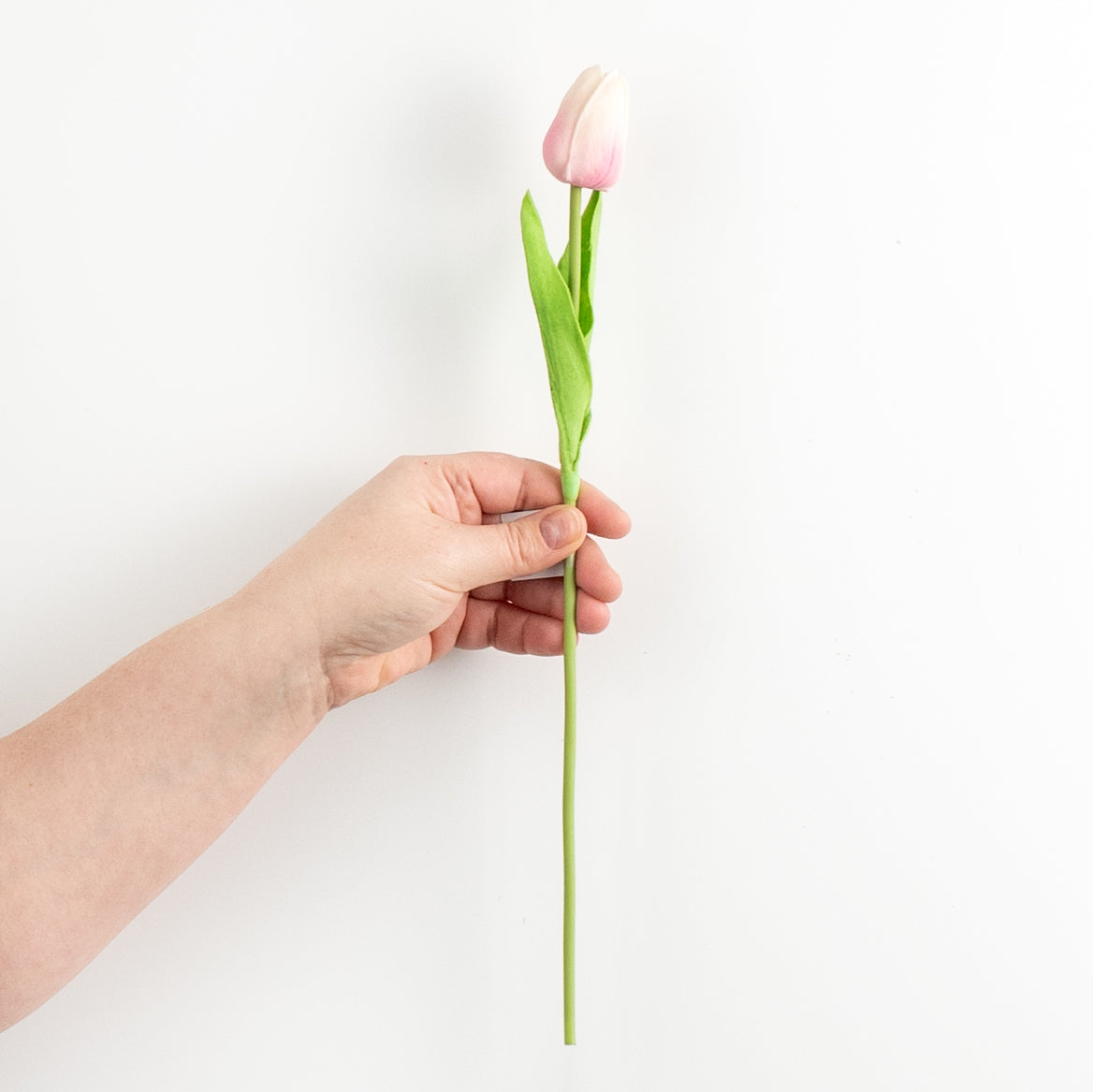 15" Foamy Tulip Bud Stem: Light Pink detail photo 3