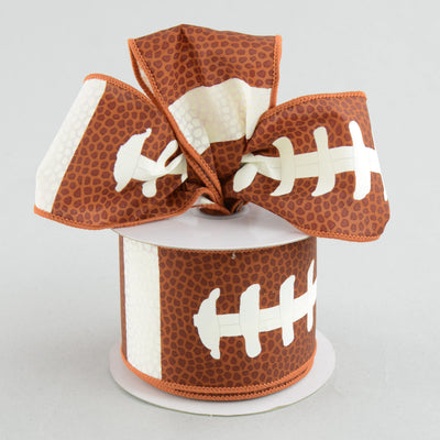 2.5" Football Laces Ribbon (10 Yards) Lifestyle Photo