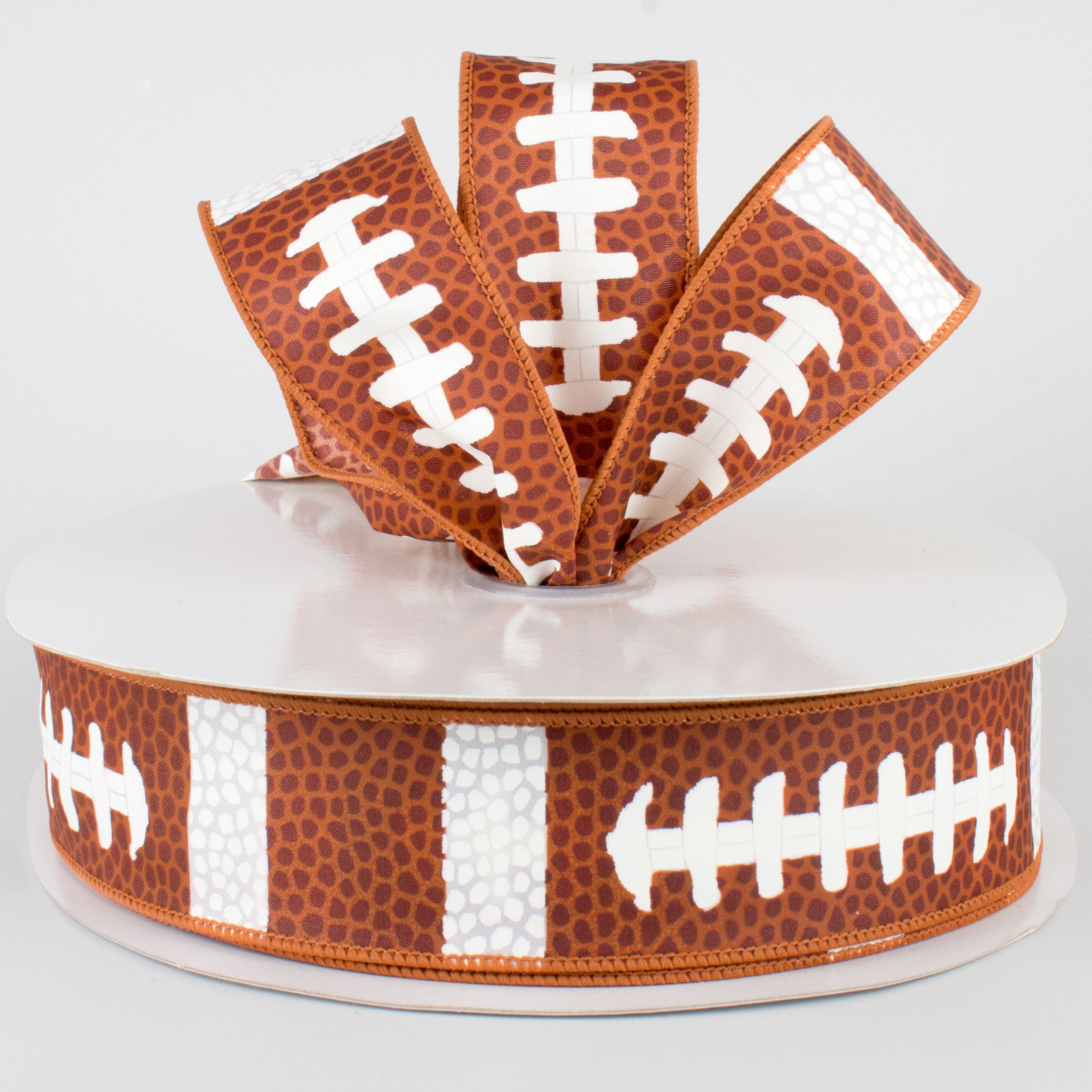 1.5" Football Laces Ribbon (50 Yards) Lifestyle Photo