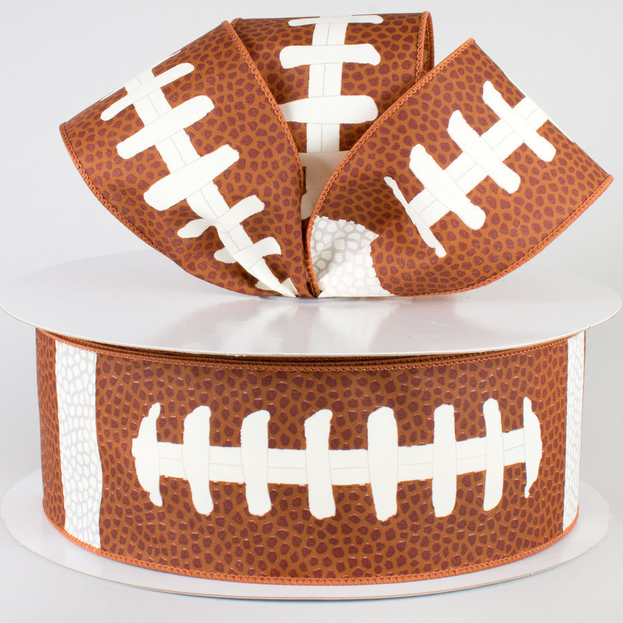 2.5" Football Laces Ribbon (50 Yards) Lifestyle Photo