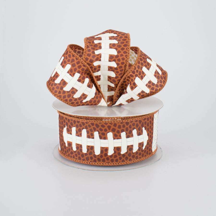 1.5" Football Laces Ribbon (10 Yards) Lifestyle Photo