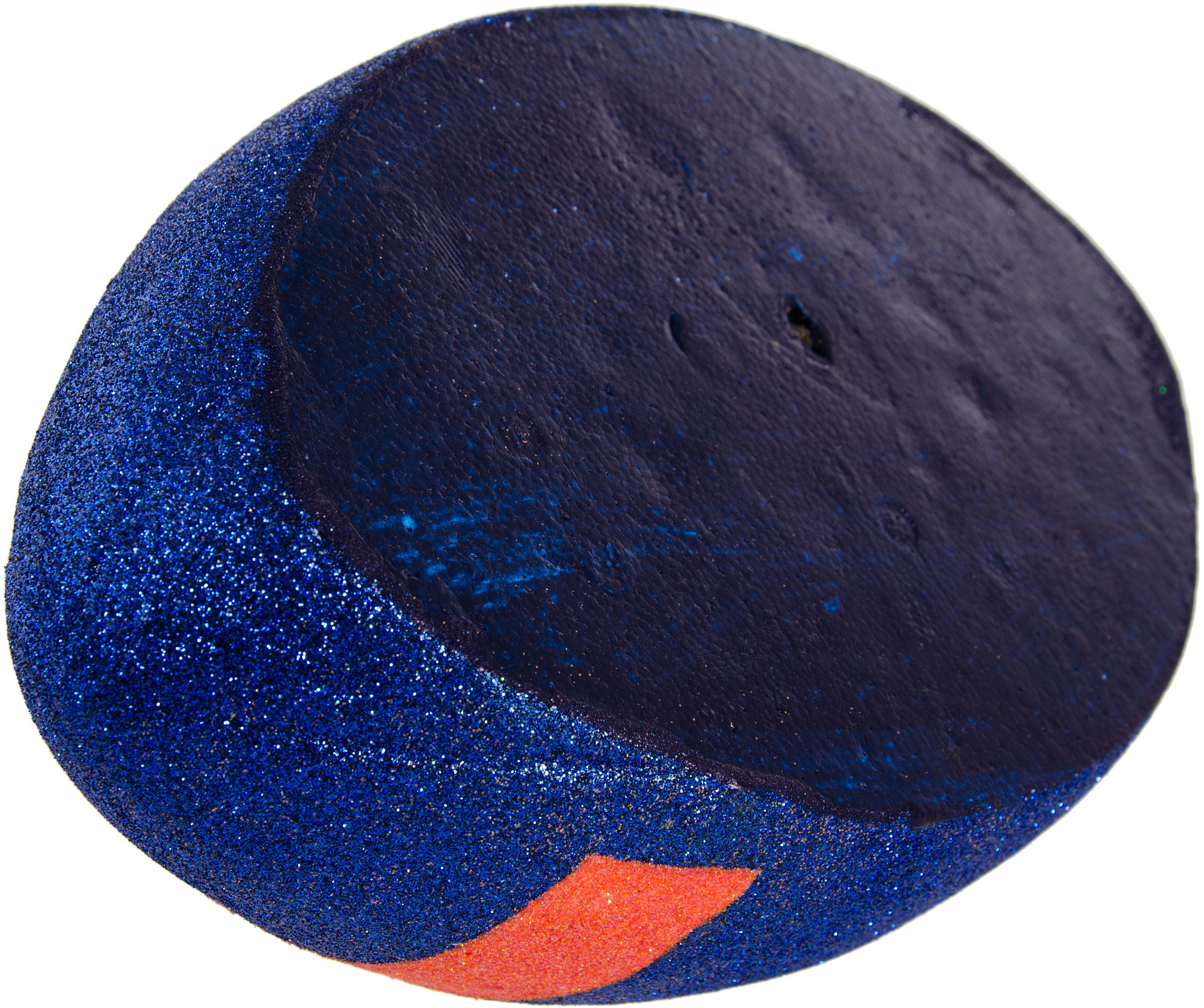 11" Football Accent: Metallic Glitter Blue & Orange detail photo 3