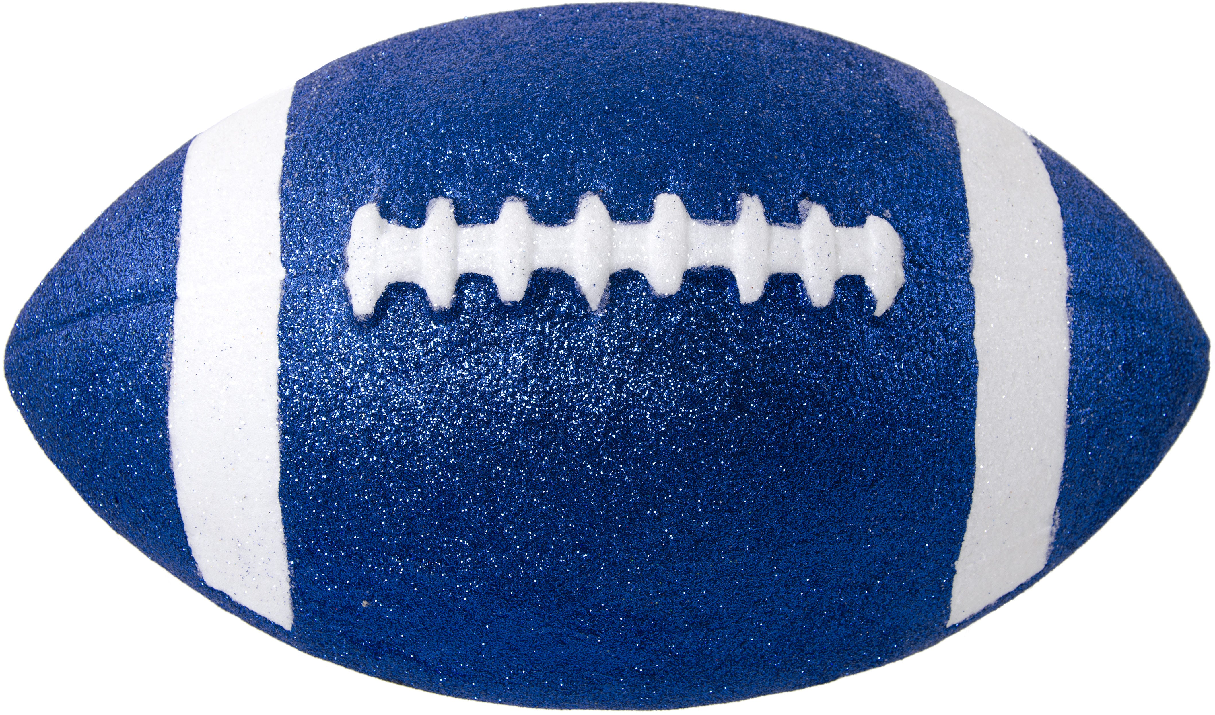 11" Football Accent: Metallic Glitter Blue & White Item Number: MZ2058X7