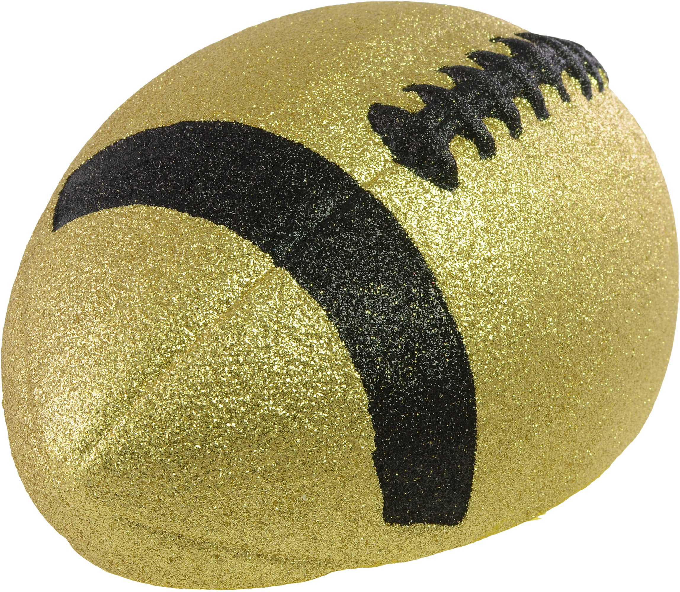 11" Football Accent: Metallic Glitter Gold & Black detail photo 3