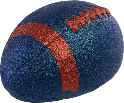 11" Football Accent: Metallic Glitter Navy & Red Lifestyle Photo