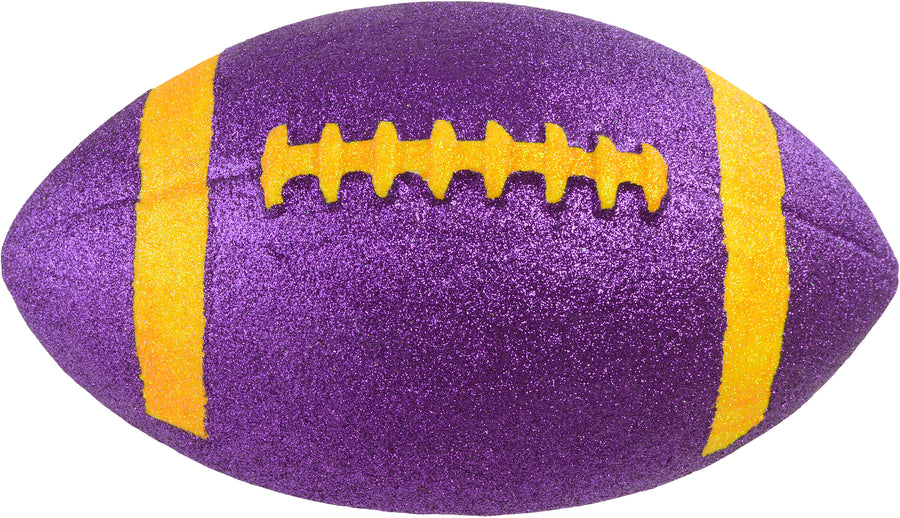 11" Football Accent: Metallic Glitter Purple & Yellow Item Number: MZ2058K9
