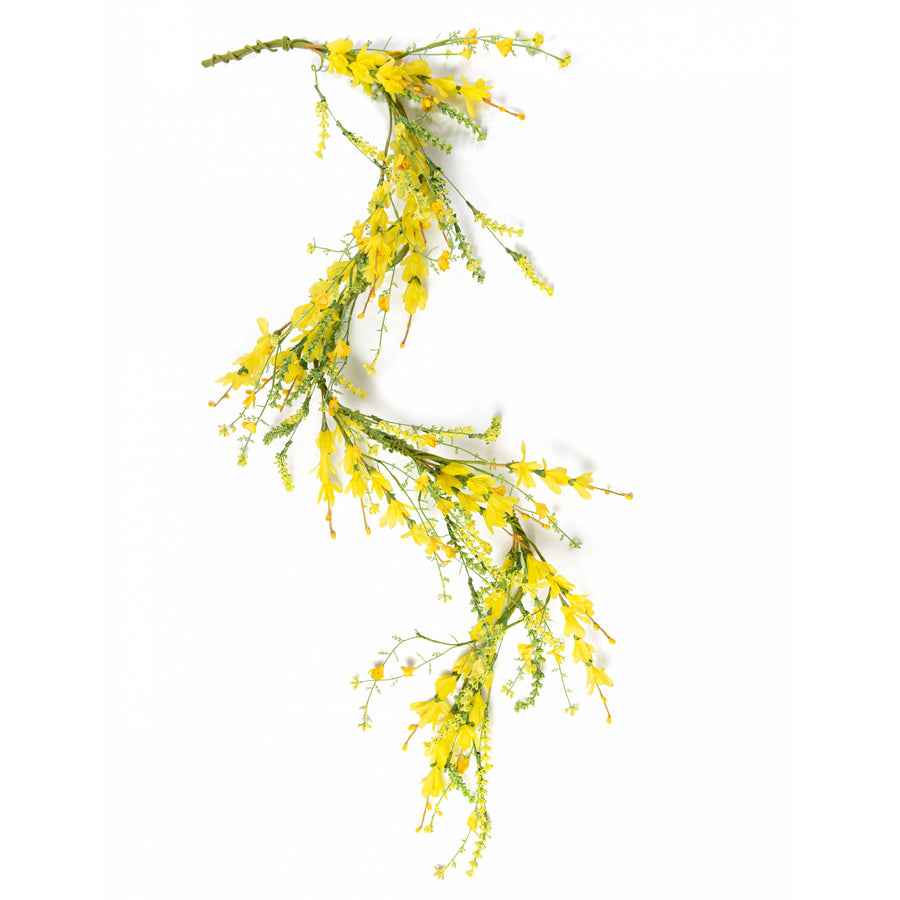 4' Forsythia and Heather Garland: Yellow detail photo 3