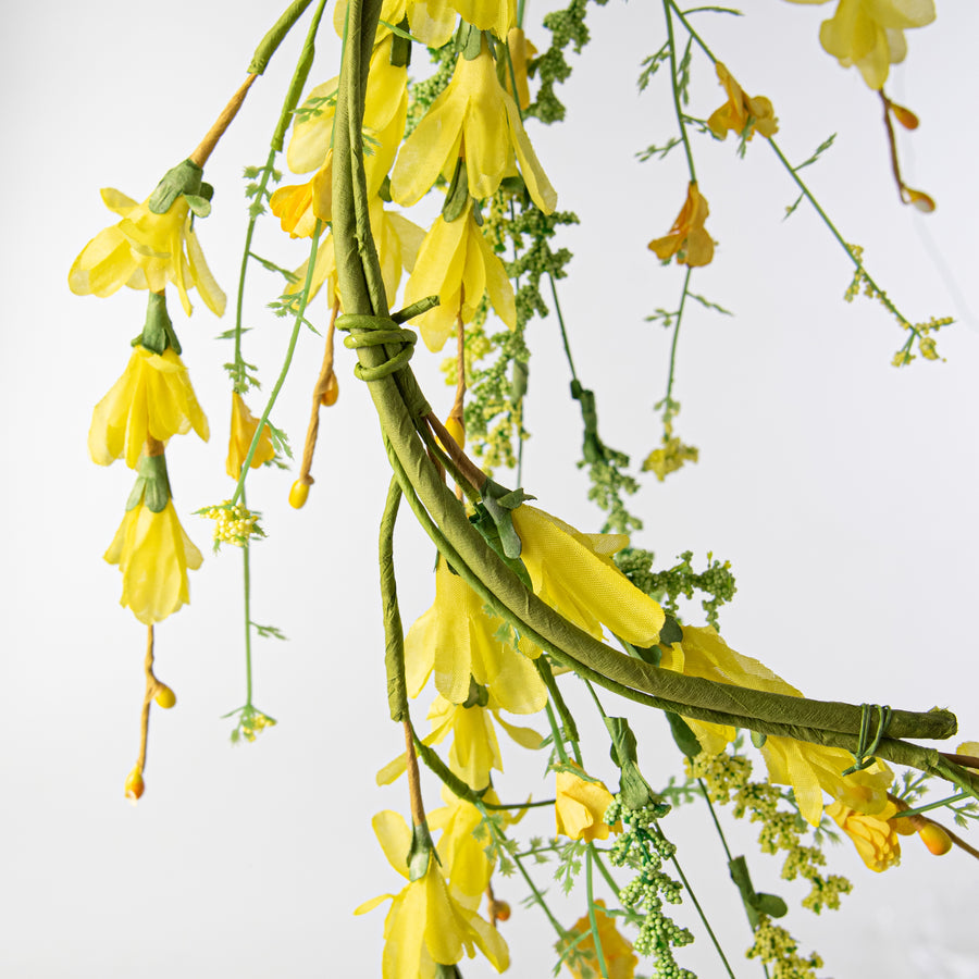 4' Forsythia and Heather Garland: Yellow detail photo 5