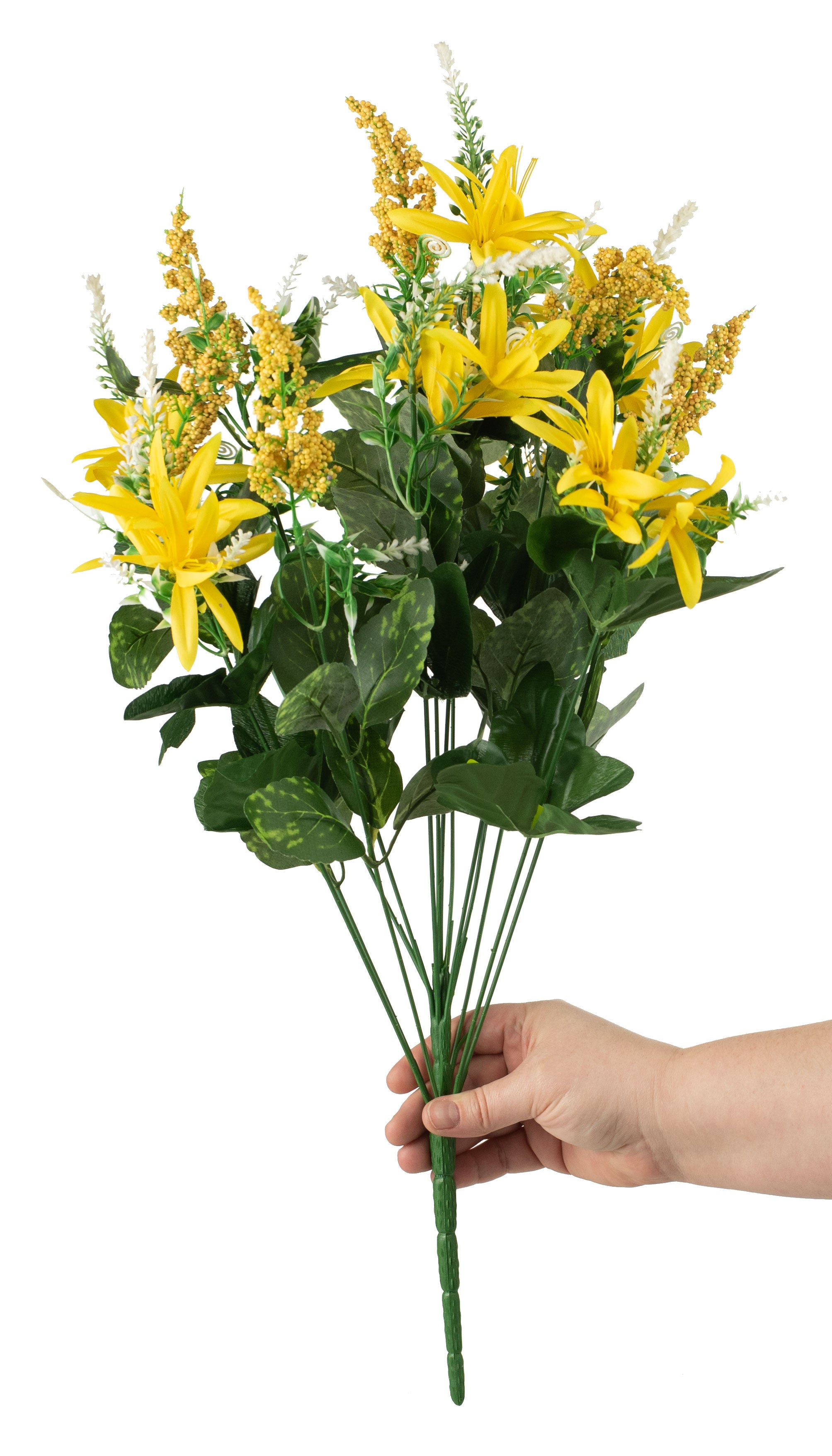 24" Foxtail Freesia Bush: Yellow detail photo 3