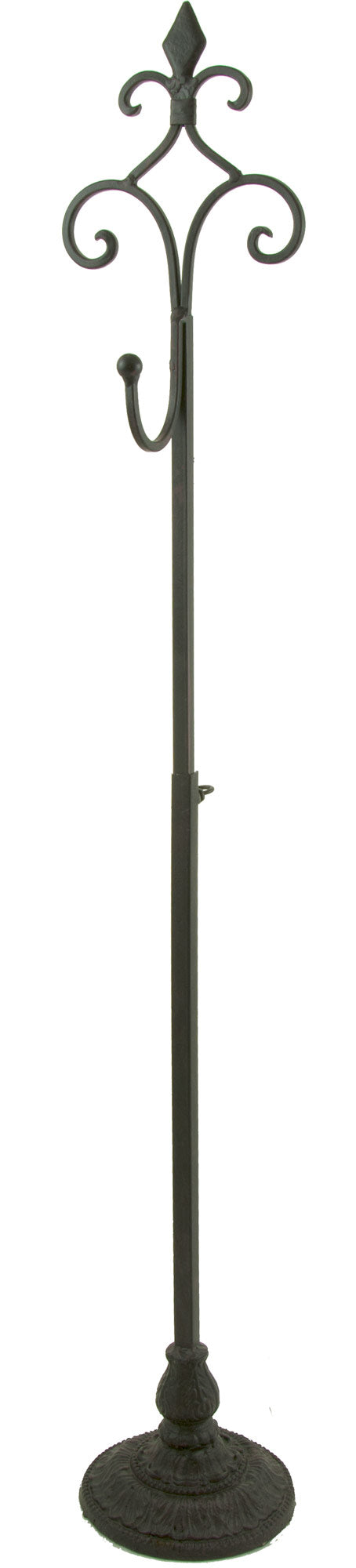 28-36" Freestanding Metal Wreath Hanger: Mahogany Lifestyle Photo