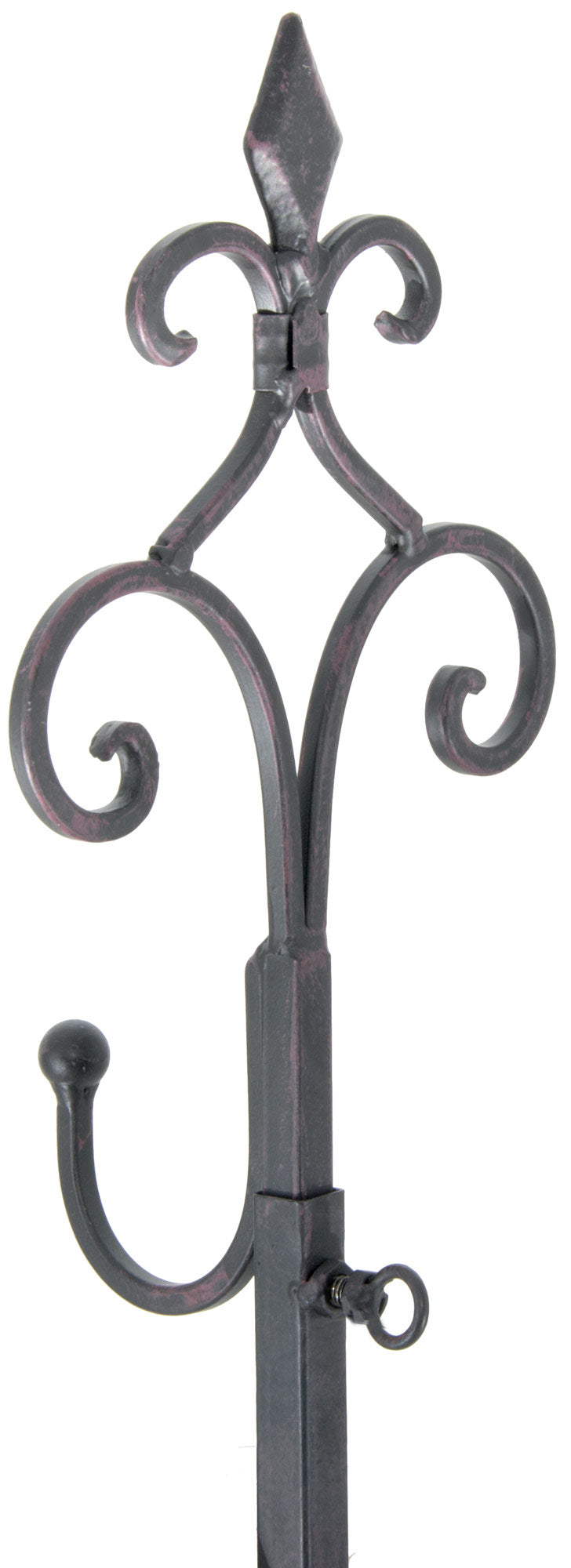 28-36" Freestanding Metal Wreath Hanger: Mahogany detail photo 4