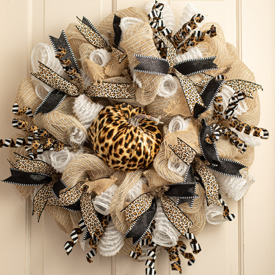 16" Double Sided Frizzy Curly Pick: Cheetah & Stripes Lifestyle Photo
