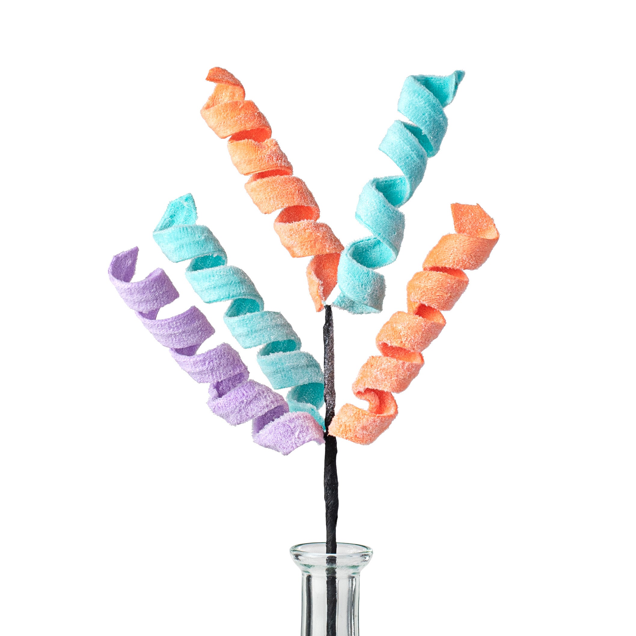 16" Frizzy Curly Pick: Coral, Mint, Lavender Item Number: 56699ORMIPU