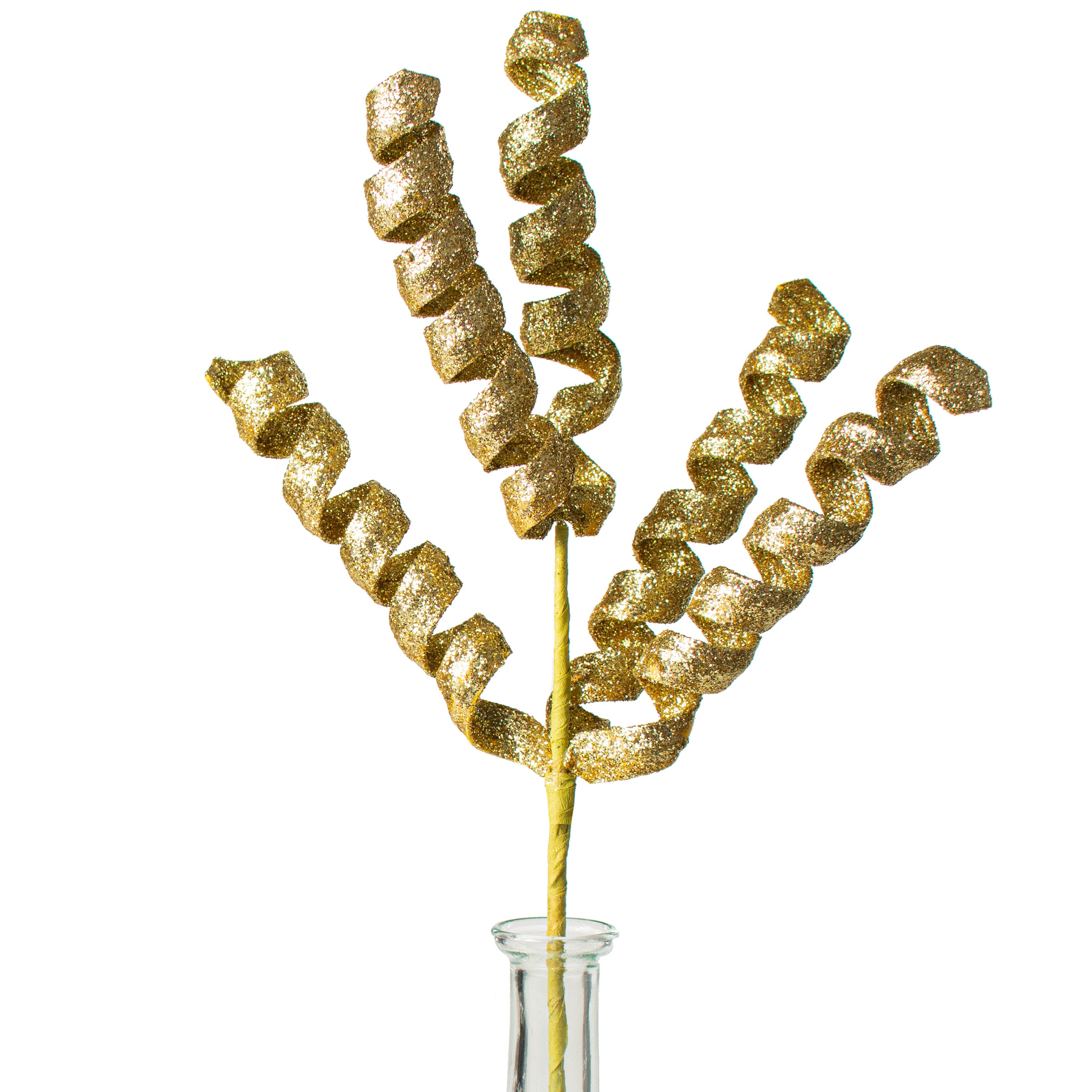 16" Frizzy Curly Pick: Gold Item Number: 82510GD