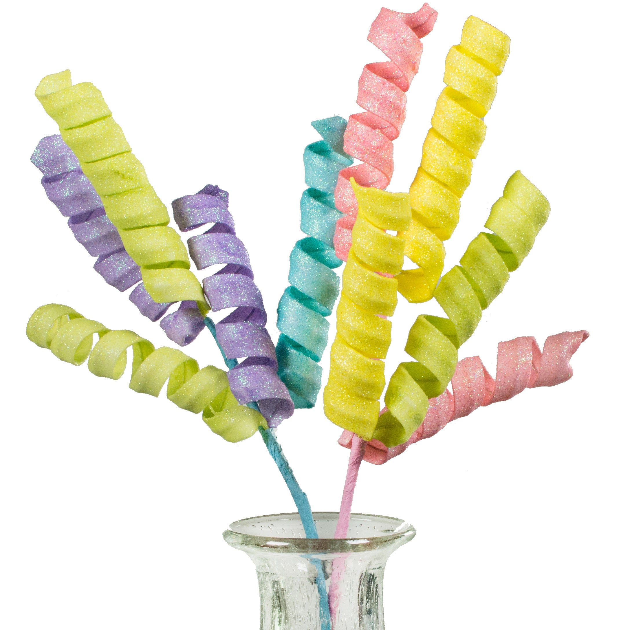 16" Frizzy Curly Pick: Pastel (Set of 2) Item Number: 82510EAS