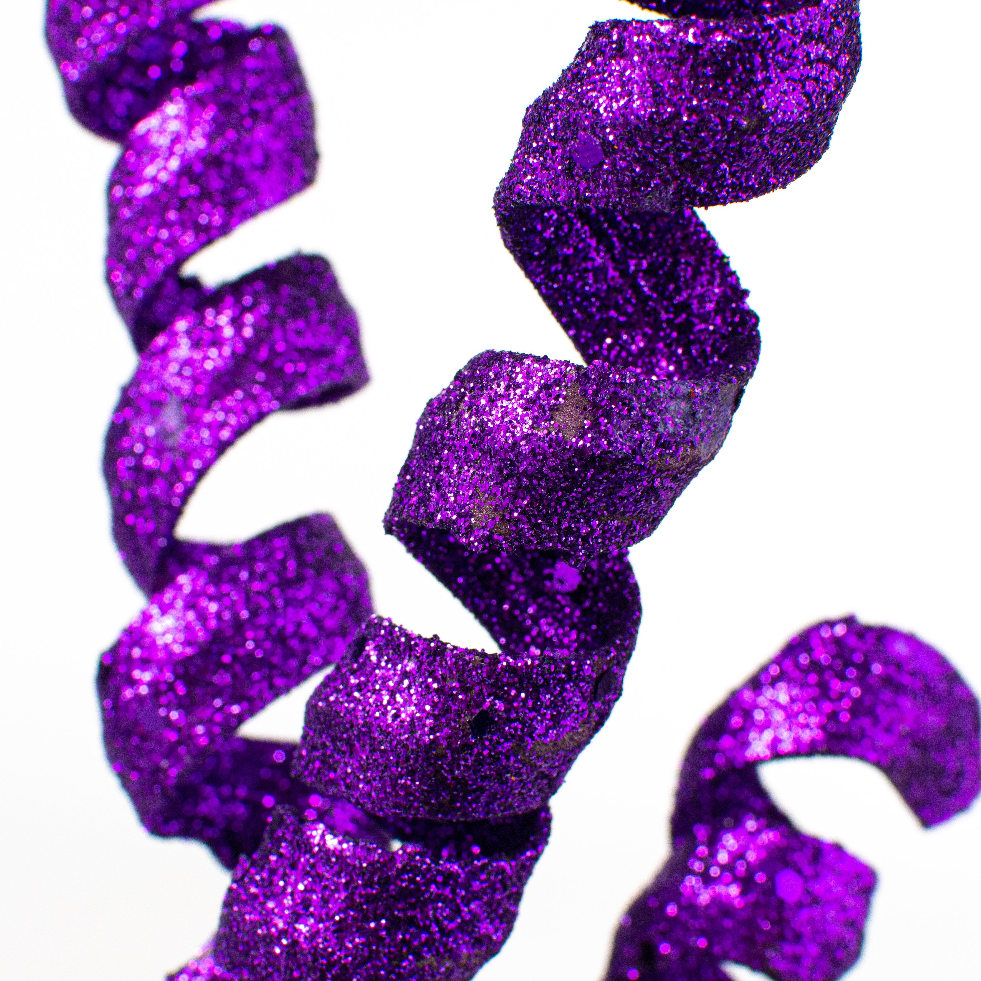 16" Frizzy Curly Pick: Purple detail photo 3