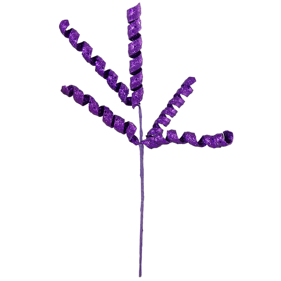 16" Frizzy Curly Pick: Purple detail photo 4