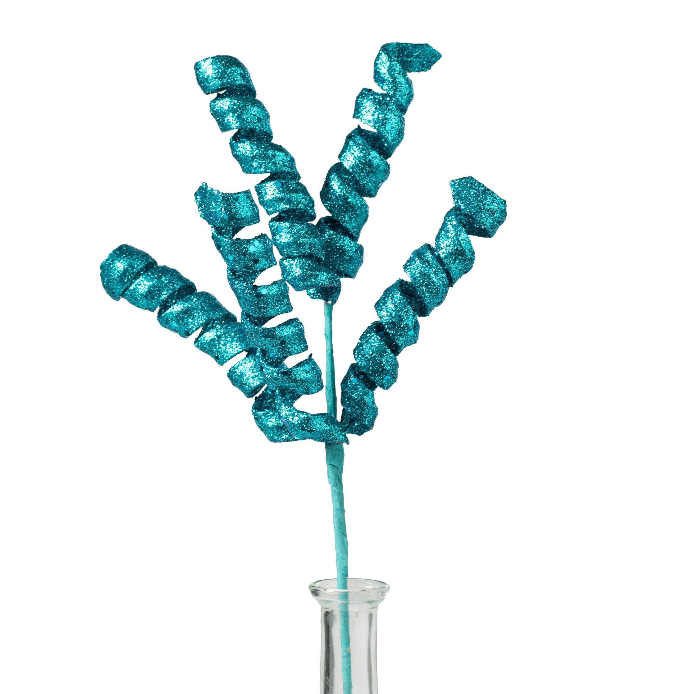 16" Frizzy Curly Pick: Turquoise Blue Item Number: 82510BL