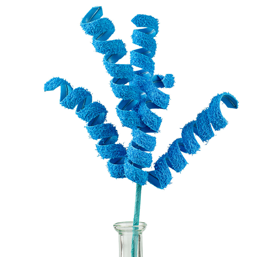16" Frizzy Fuzzy Curly Pick: Blue Item Number: 62607BL