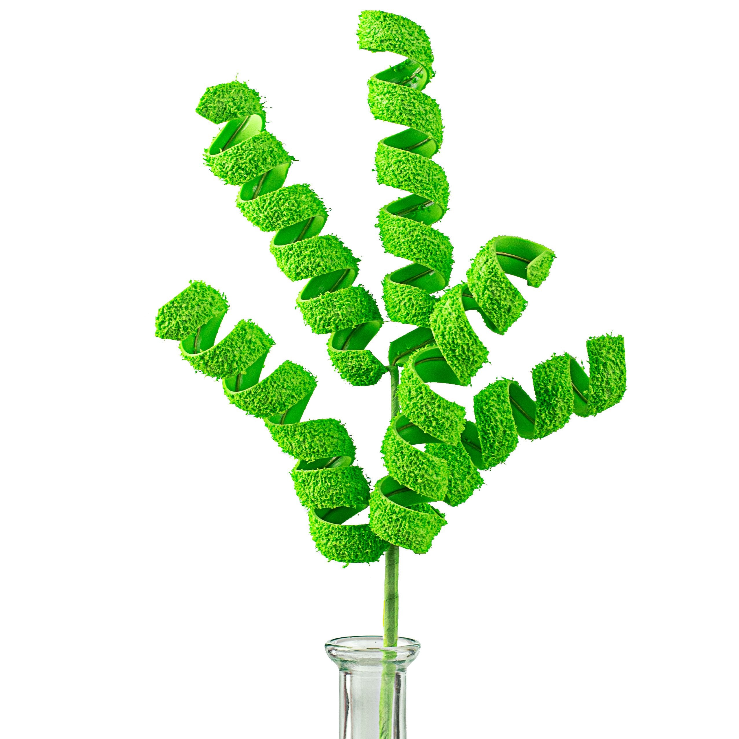 16" Frizzy Fuzzy Curly Pick: Lime Green Item Number: 62607GN