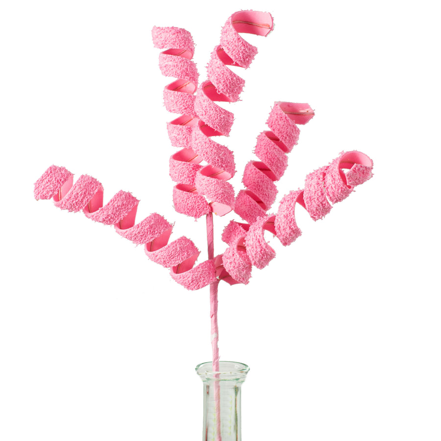 16" Frizzy Fuzzy Curly Pick: Pink Item Number: 62607PK