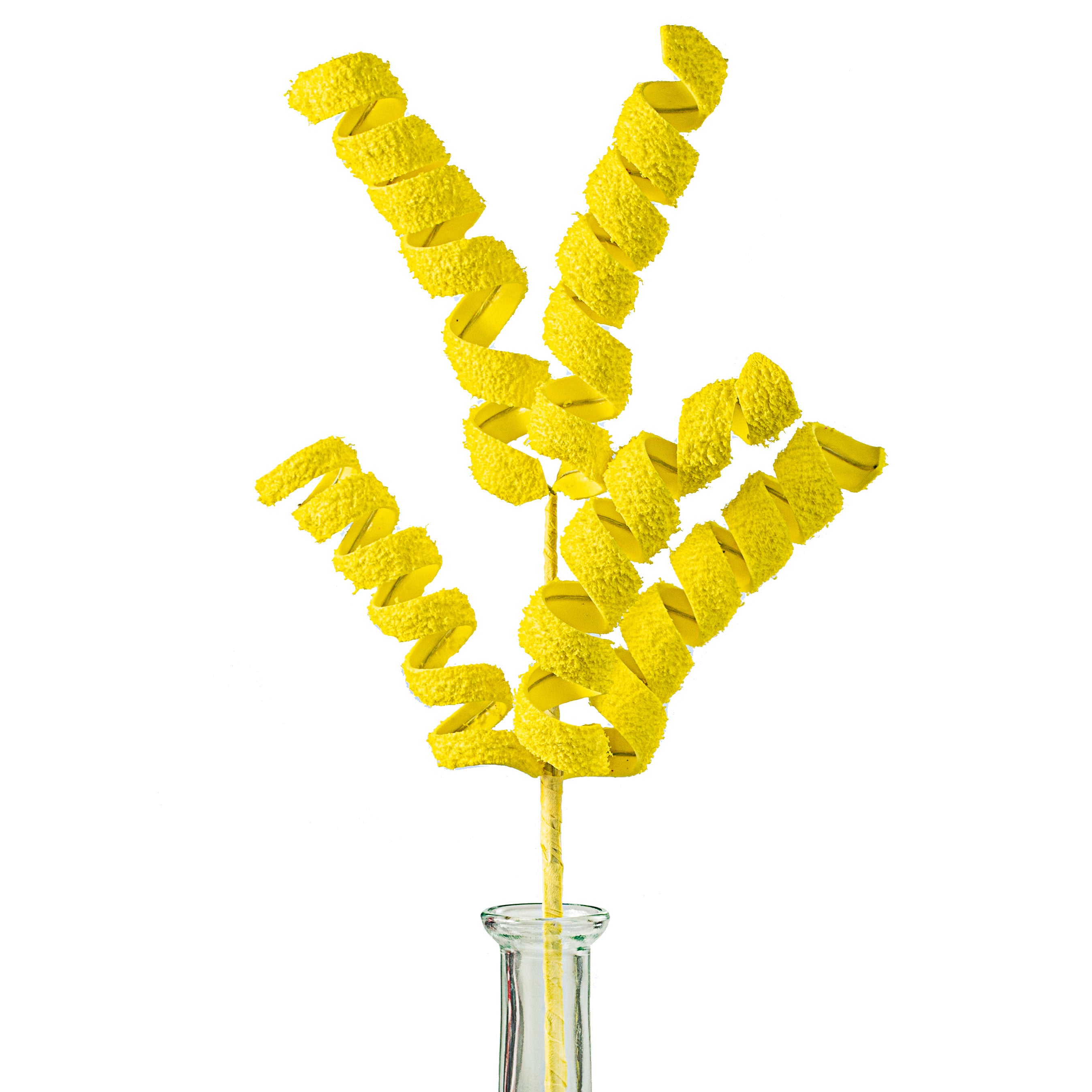 16" Frizzy Fuzzy Curly Pick: Yellow Item Number: 62607YW