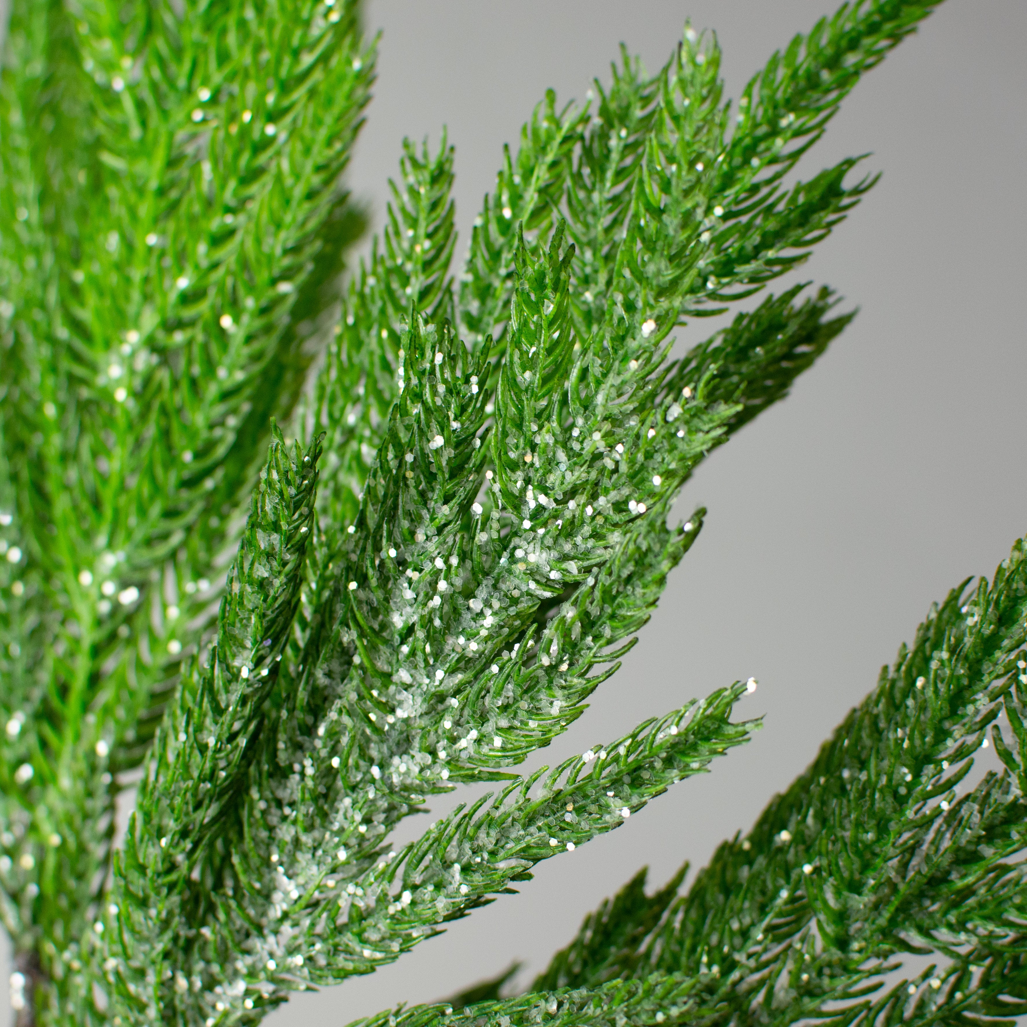 36" Frosted Fir Pine Branch Spray Lifestyle Photo